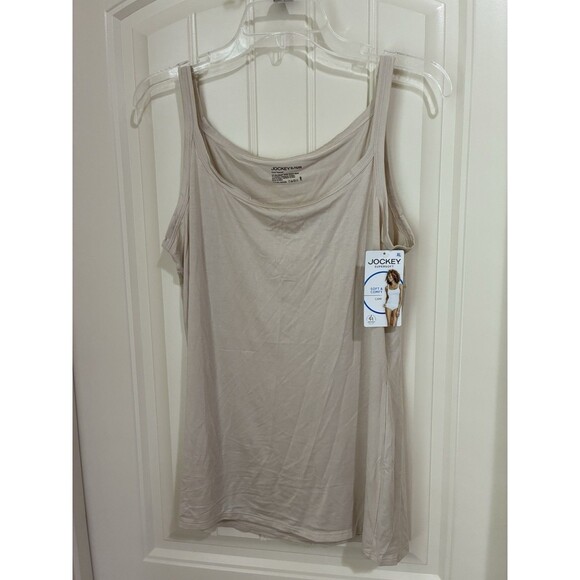 Jockey Women's Solid Supersoft Cami  NUDE BEIGE Size XL NWT - Picture 1 of 2